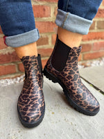 Leopard Chelsea Style Wellie Boots
